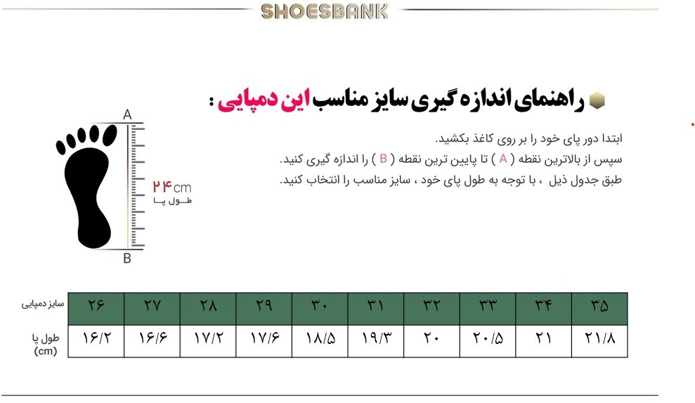 راهنمای سایز